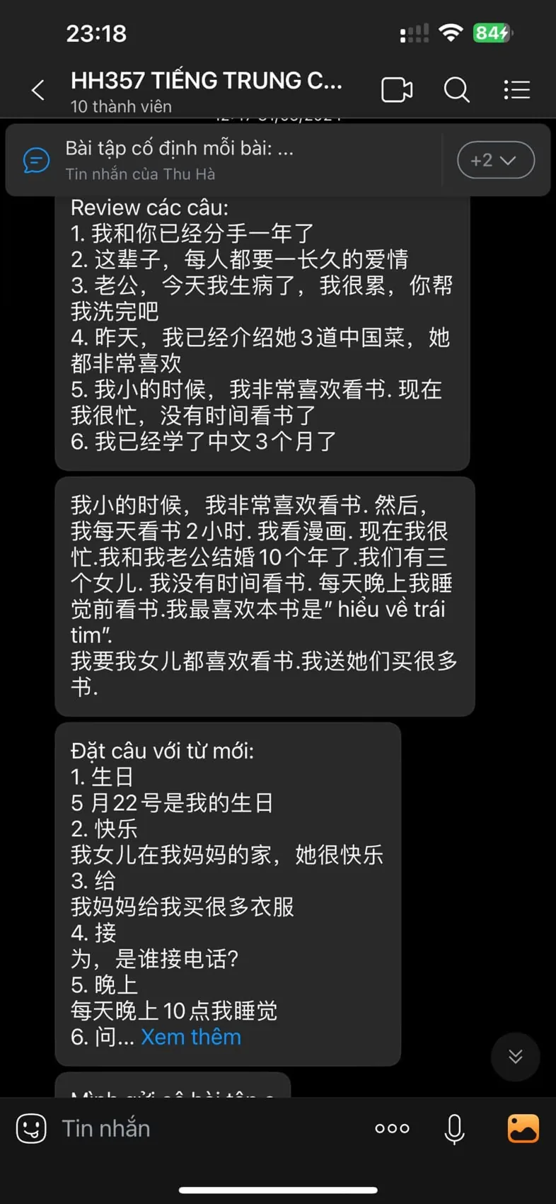 Bài làm và chia sẻ của học viên · 3
