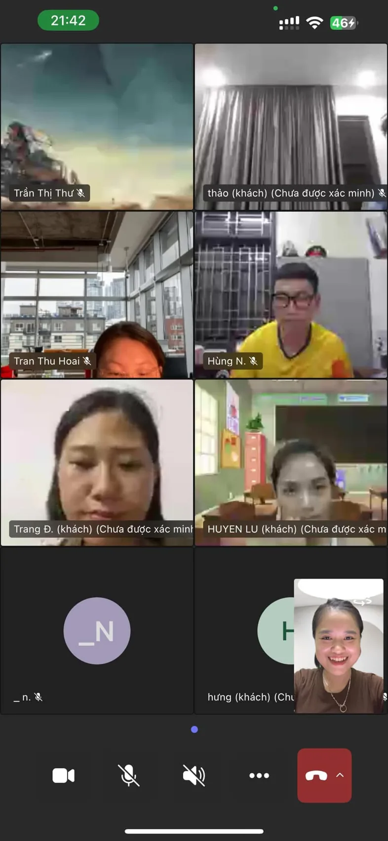 Lớp học sĩ số ít · 6